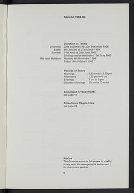 General prospectus 1968-1969 (Page 9)