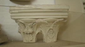 Plaster cast of paired Corinthian capitals (Version 1)