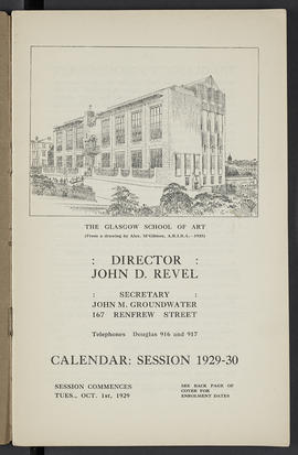 General prospectus 1929-1930 (Page 1)
