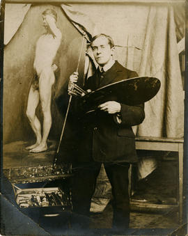 Photograph of Haswell Miller portraying a male figure