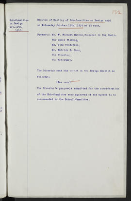 Minutes, May 1909-Jun 1911 (Page 132, Version 1)
