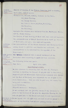 Minutes, May 1909-Jun 1911 (Page 85, Version 1)