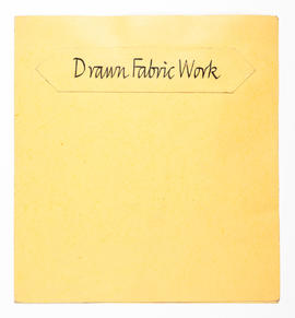 'Drawn Fabric Work' fold-out booklet (Version 1)