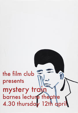 Poster for screening of film 'Mystery Train'
