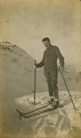 H.Y. Alison skiing