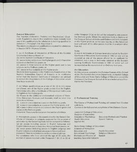 General prospectus 1973-1974 (Page 47)