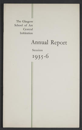 Annual Report 1935-36 (Front cover, Version 1)
