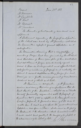 Minutes, Apr 1854-Mar 1882 (Page 63, Version 1)
