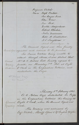 Minutes, Apr 1854-Mar 1882 (Page 151, Version 1)