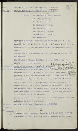 Minutes, Oct 1916-Jun 1920 (Page 88, Version 1)