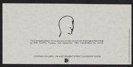 Compass Gallery invitation 1985 (Version 1)