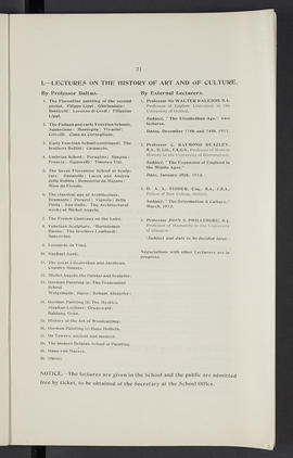 General prospectus 1911-1912 (Page 31)