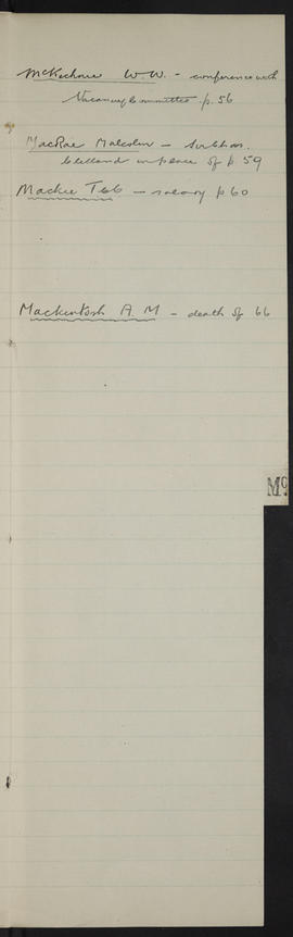 Minutes, Oct 1931-May 1934 (Index, Page 13, Version 1)