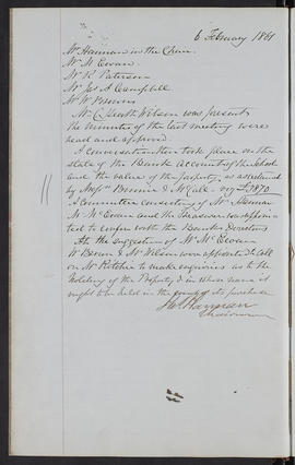 Minutes, Apr 1854-Mar 1882 (Page 31, Version 2)