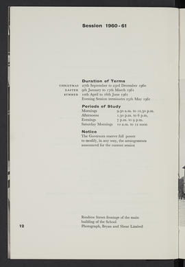 General Prospectus 1960-61 (Page 12)