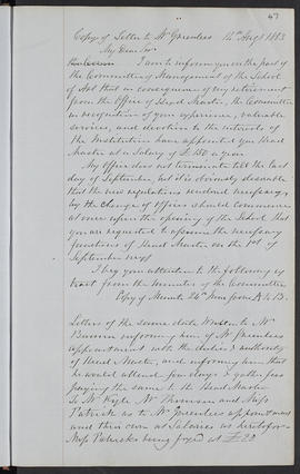 Minutes, Apr 1854-Mar 1882 (Page 47, Version 1)