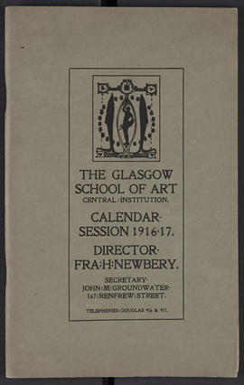 General prospectus 1916-1917 (Front cover, Version 1)