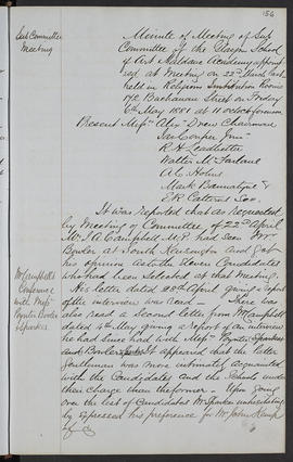Minutes, Apr 1854-Mar 1882 (Page 156, Version 1)