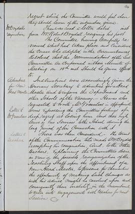 Minutes, Apr 1854-Mar 1882 (Page 154, Version 1)
