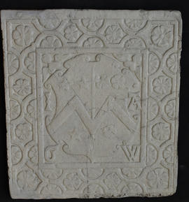 Plaster cast of heraldic panel (Version 2)