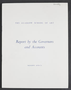 Annual Report 1970-71 (Front cover, Version 1)