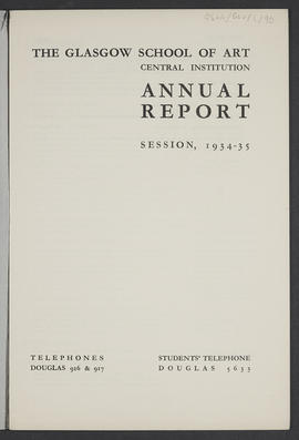 Annual Report 1934-35 (Page 1)