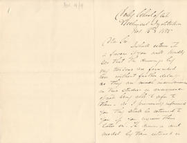 Letter sent by Simmonds [from Derby School of Art] to Edward Catterns, GSA Secretary (Version 1)