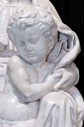 Plaster cast of Madonna of Bruges (Madonna and Child) (Version 4)