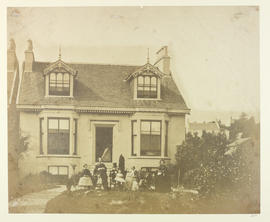(A villa with the family in front - Dunoon?)