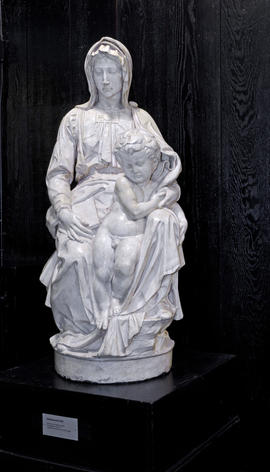 Plaster cast of Madonna of Bruges (Madonna and Child) (Version 2)
