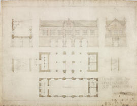 Design for an open market and town hall