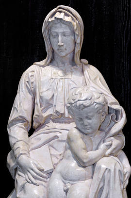 Plaster cast of Madonna of Bruges (Madonna and Child) (Version 3)