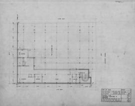 (P6) basement plan/ preliminary structure & brickwork: scale 1/8"
