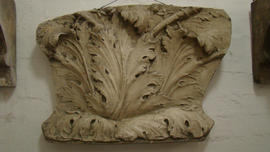 Plaster cast of large leaf (Version 1)