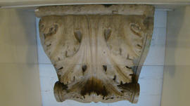 Plaster cast of architectural fragment with foliage (Version 1)