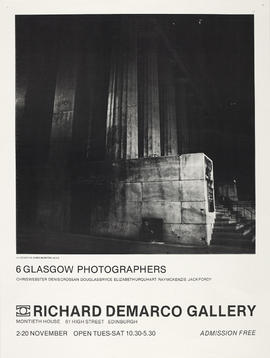 Poster for exhibition '6 Glasgow Photographers', Edinburgh