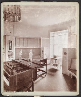 Interior of Hous'hill, Glasgow - the music room
