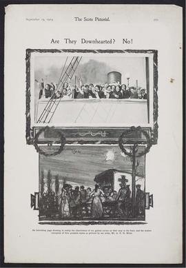 Memorial page (Red Cross nurses on troopship) in The Scots Pictorial magazine