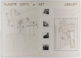 Drawing of The Glasgow School of Art Library