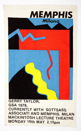 Poster for a lecture by Gerry Taylor (Version 1)