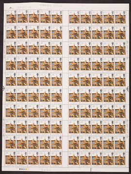 Sheet of postage stamps of the Mackintosh Building