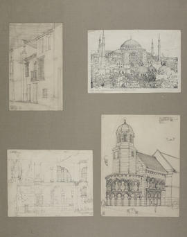 Architectural studies - Seville, Constantinople and Leuchars (Fife)