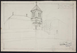 Study of bell tower, Glasgow