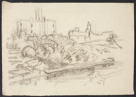 Warkworth Castle, Northumberland sketch