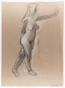 Drawing of female figure