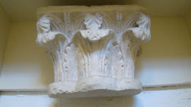 Plaster cast of capital decorated with acanthus leaves (Version 1)