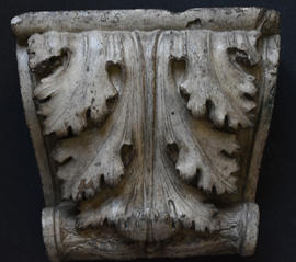 Plaster cast of architectural fragment with foliage (Version 2)
