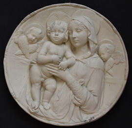 Plaster cast of Virgin and Child roundel (Version 2)