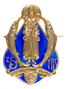 Glasgow Trams 35 years' service badge (Version 1)