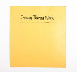 'Drawn Thread Work' fold-out booklet (Version 1)